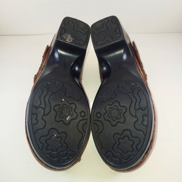 Dansko Brown Leather "Harlow" Clogs Mary Janes 41 - Picture 7 of 7